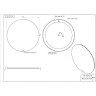 Зеркало CERSANIT ECLIPSE FUSION 100x100 с подсветкой круглое 64812